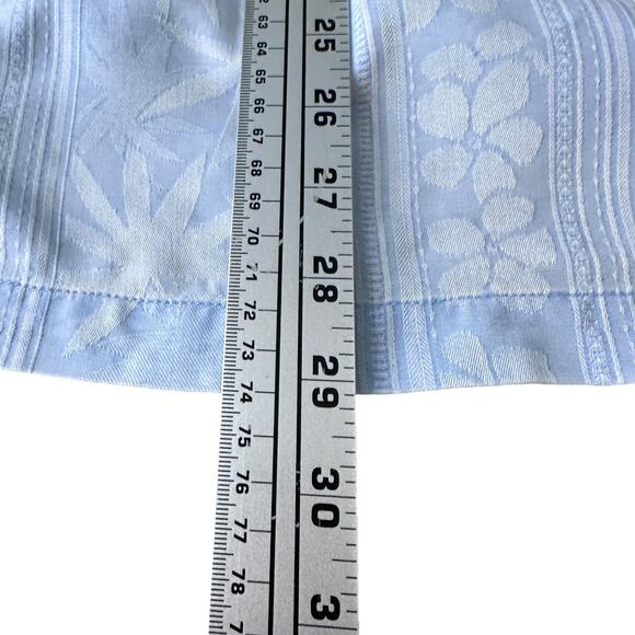 Tommy Bahama Hawaiian Shirt Men’s Medium Blue Floral Palm Tree Print Camp Collar - Picture 10 of 10